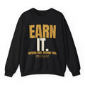Earn It Crewneck - Black flat mockup