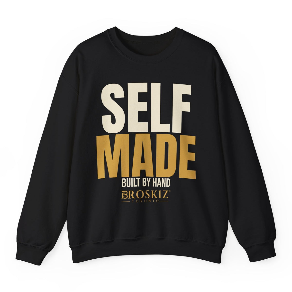 Self Made Crewneck - Black flat mockup