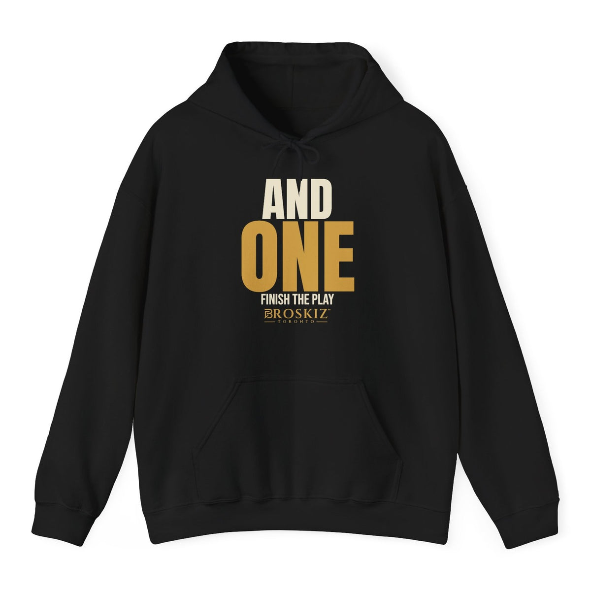 And One Hoodie - Black flat mockup