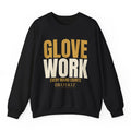 Glove Work Crewneck - Black flat mockup