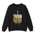 Train Hard Crewneck - Black flat mockup