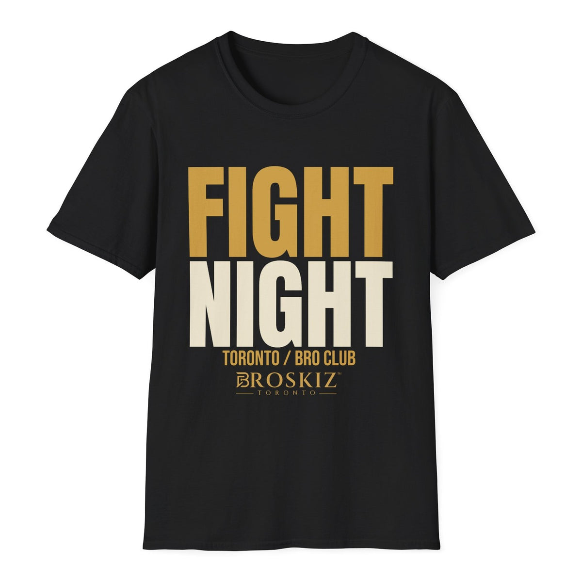 Fight Night Tee - Black flat mockup