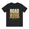 Road Work Tee - Black flat mockup