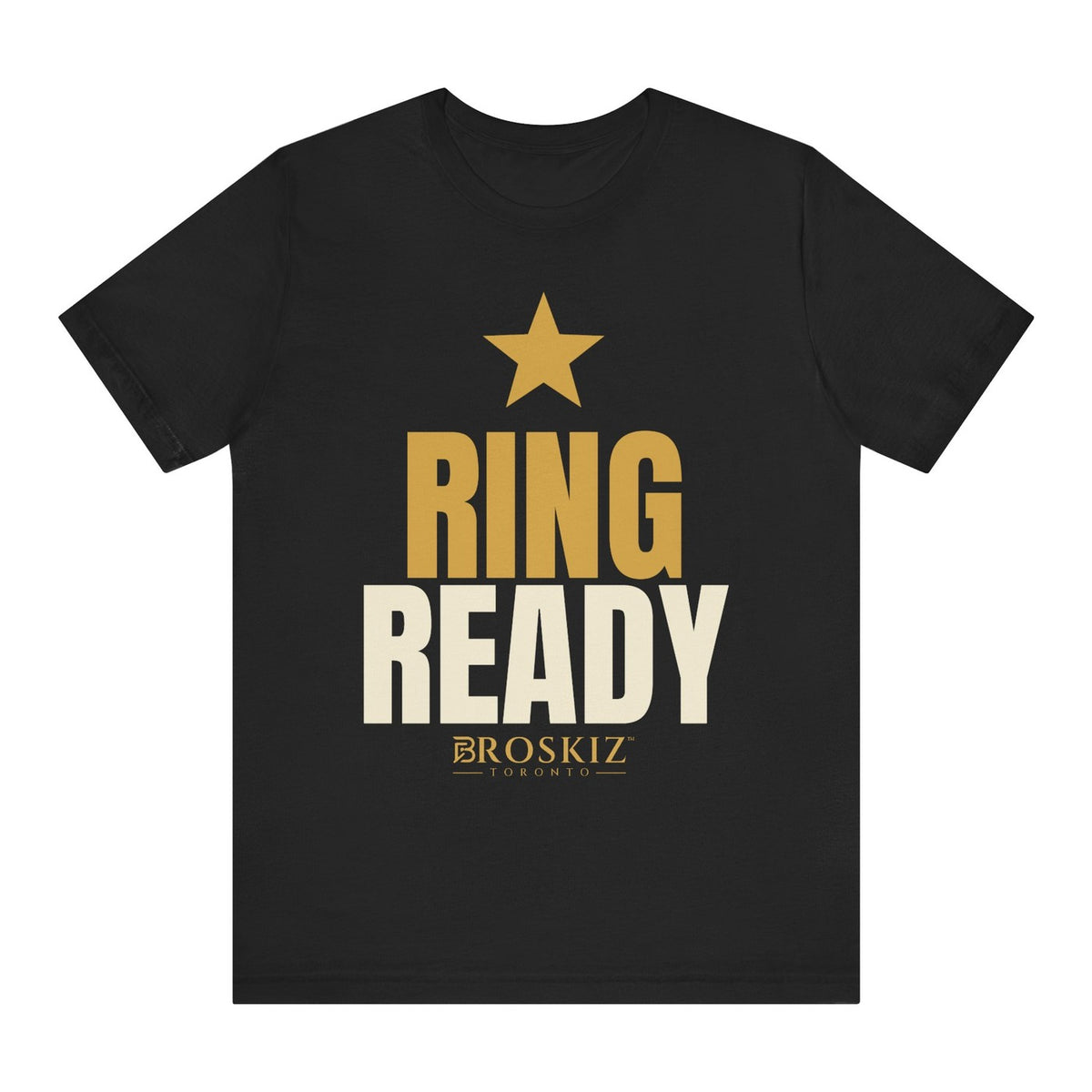 Ring Ready Tee - Black flat mockup