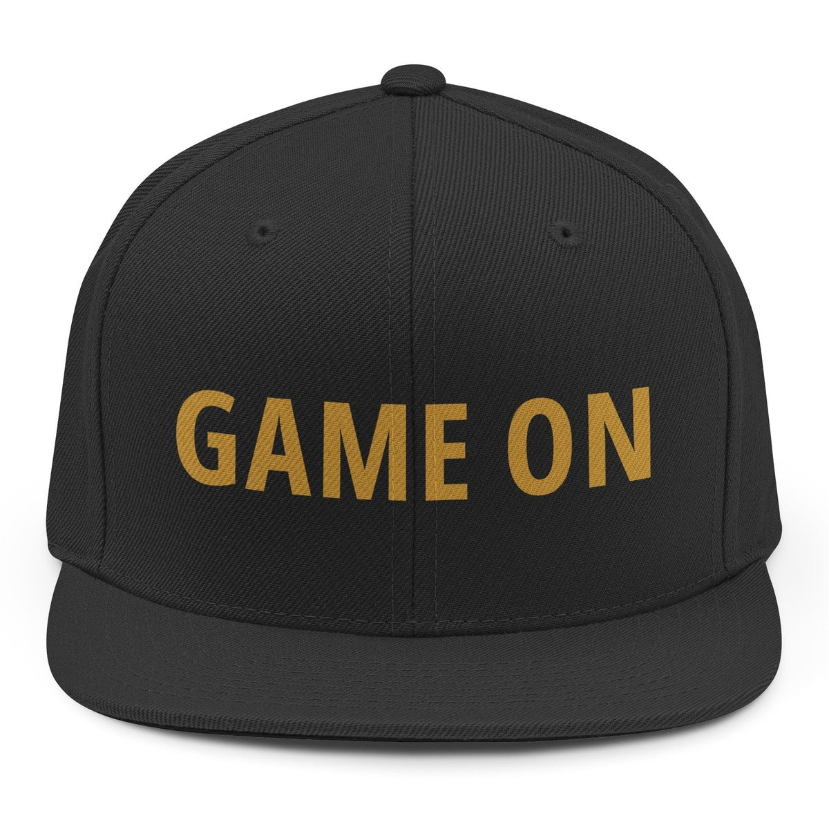 Game On Snapback - Black mockup