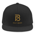B Self Made Snapback - Black mockup