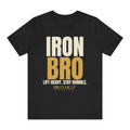 Iron Bro Tee - Black flat mockup