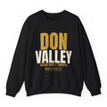 Don Valley Crewneck - Black flat mockup