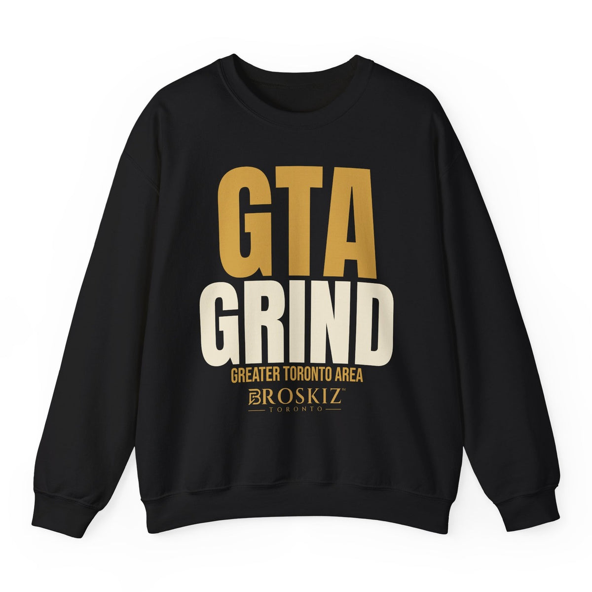 GTA Grind Crewneck - Black flat mockup