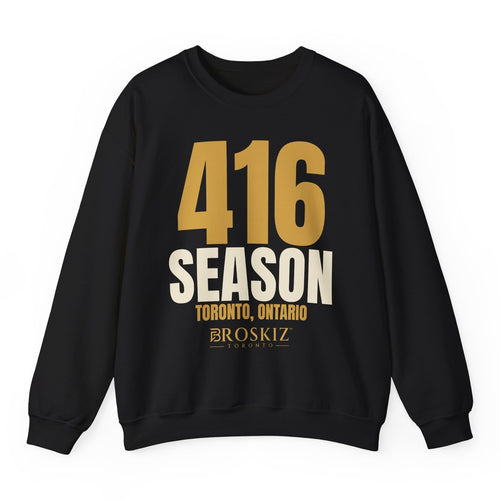 416 Season Crewneck - Black flat mockup