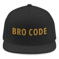 Bro Code Snapback - Black mockup
