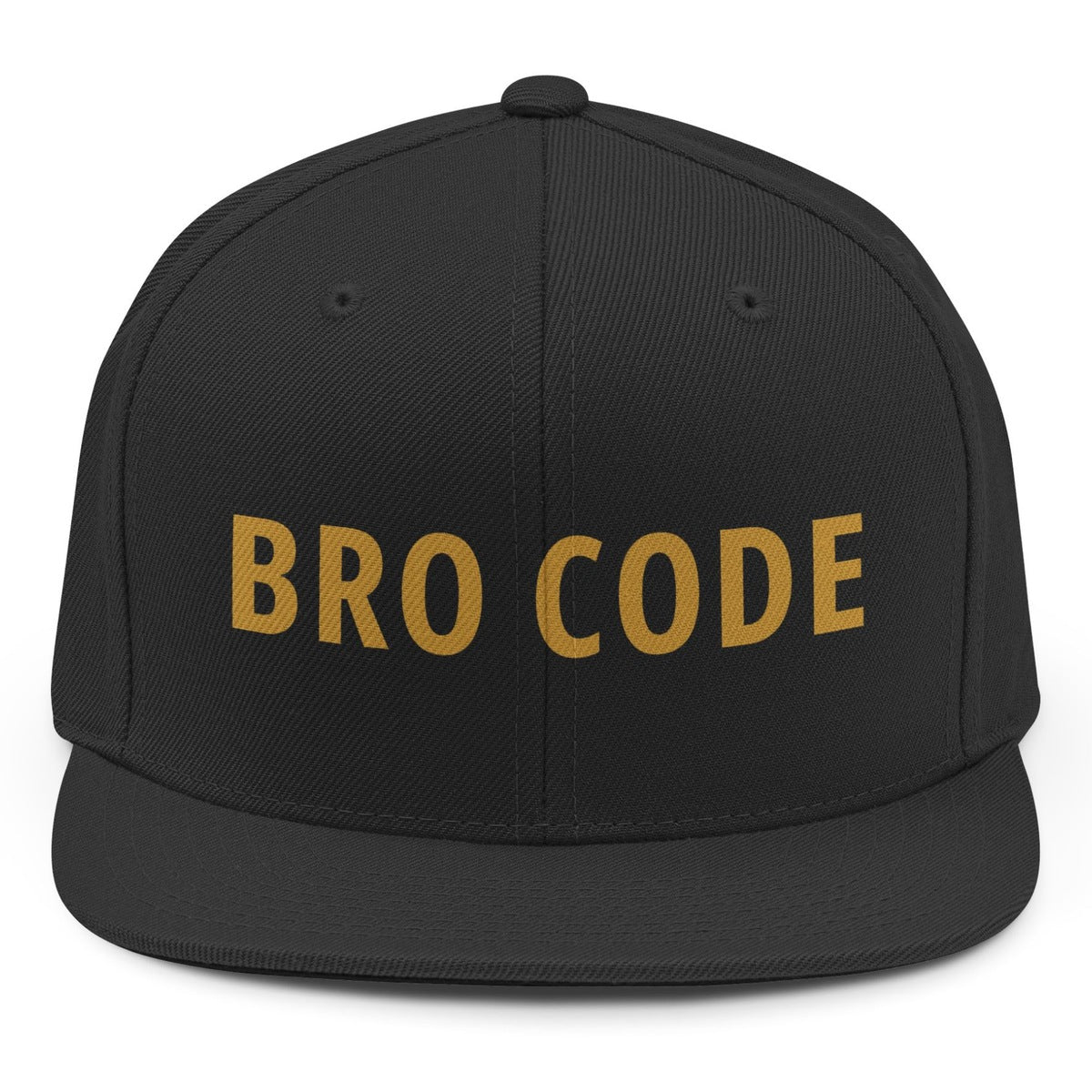 Bro Code Snapback - Black mockup