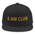 6 AM Club Snapback - Black mockup