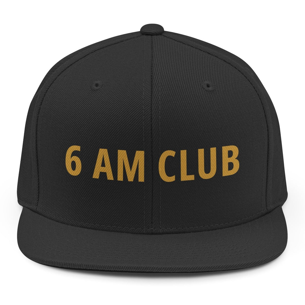 6 AM Club Snapback - Black mockup