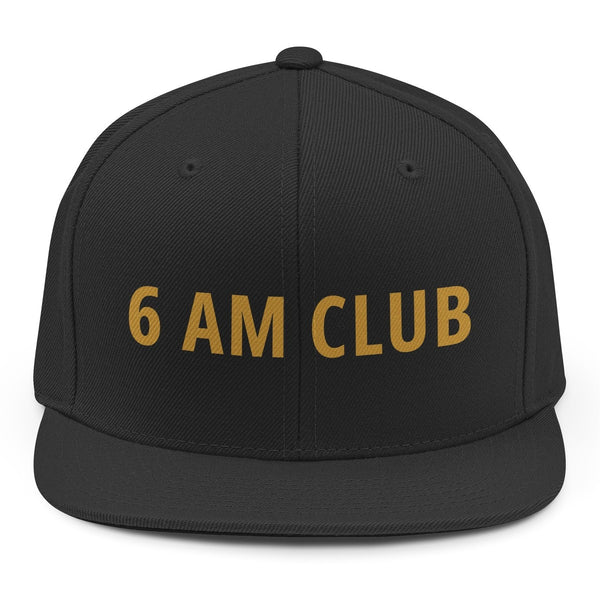 6 AM Club Snapback - Black