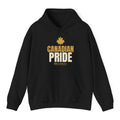 Maple Leaf Pride Hoodie - Black flat mockup