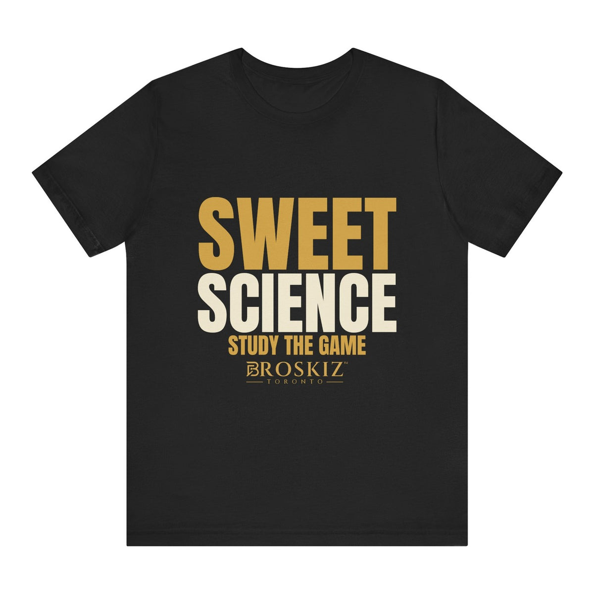 Sweet Science Tee - Black flat mockup