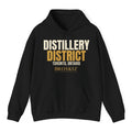 Distillery District Hoodie - Black flat mockup