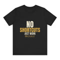 No Shortcuts Tee - Black flat mockup
