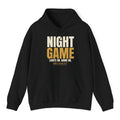 Night Game Hoodie - Black flat mockup