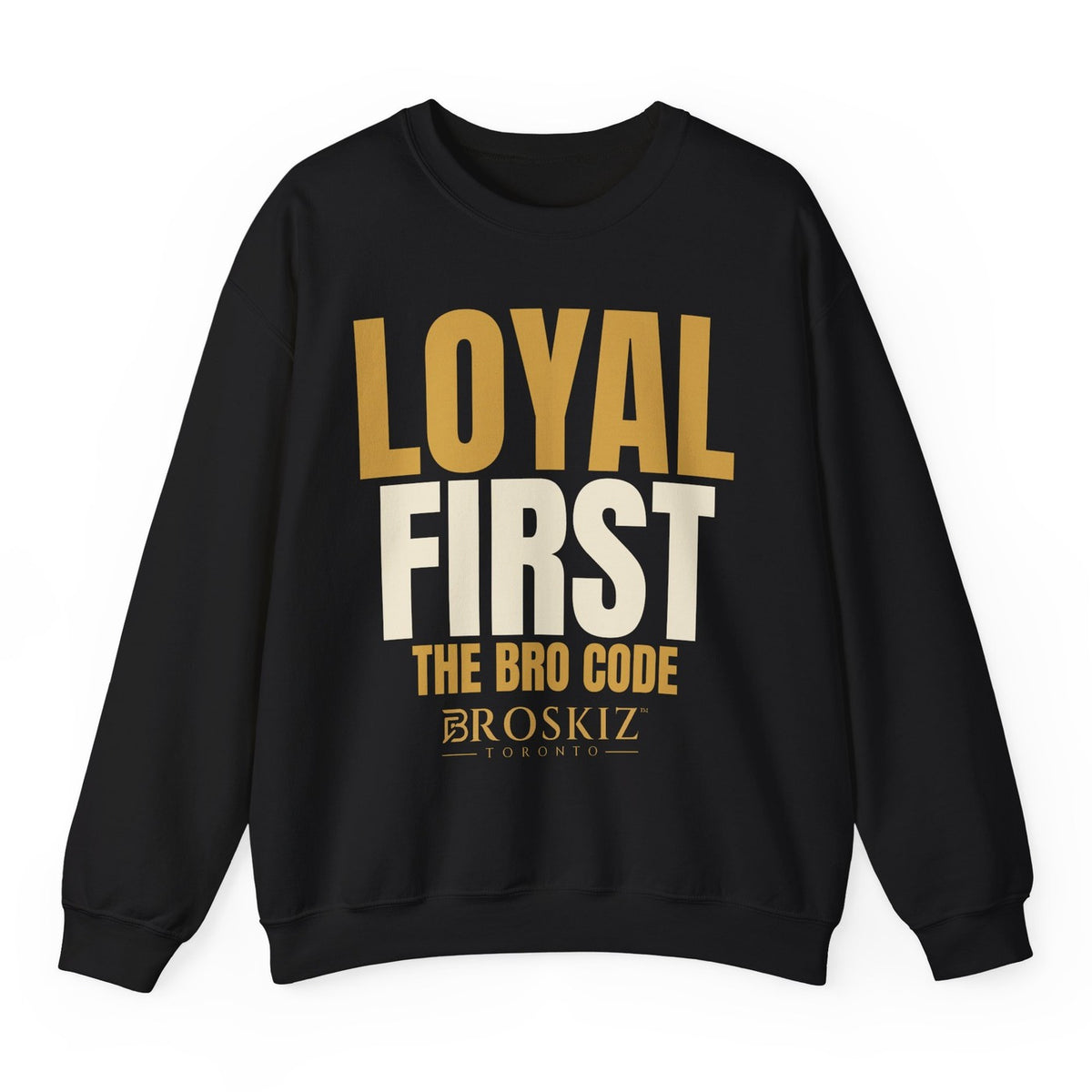 Loyal First Crewneck - Black flat mockup