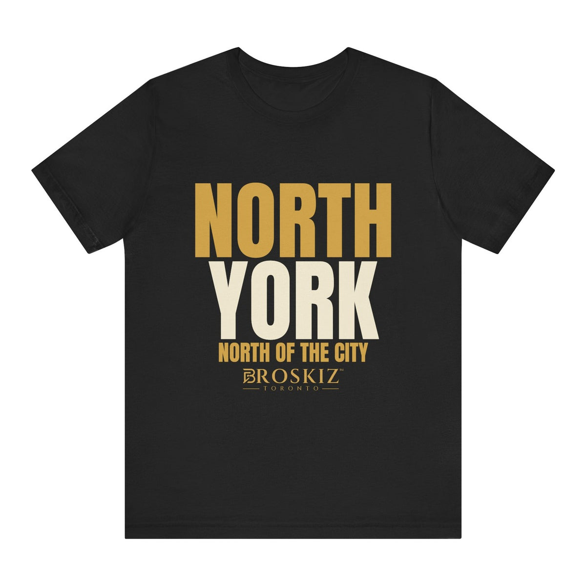 North York Tee - Black flat mockup