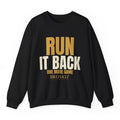 Run It Back Crewneck - Black flat mockup