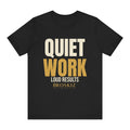 Quiet Work Tee - Black flat mockup