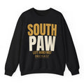 South Paw Crewneck - Black flat mockup