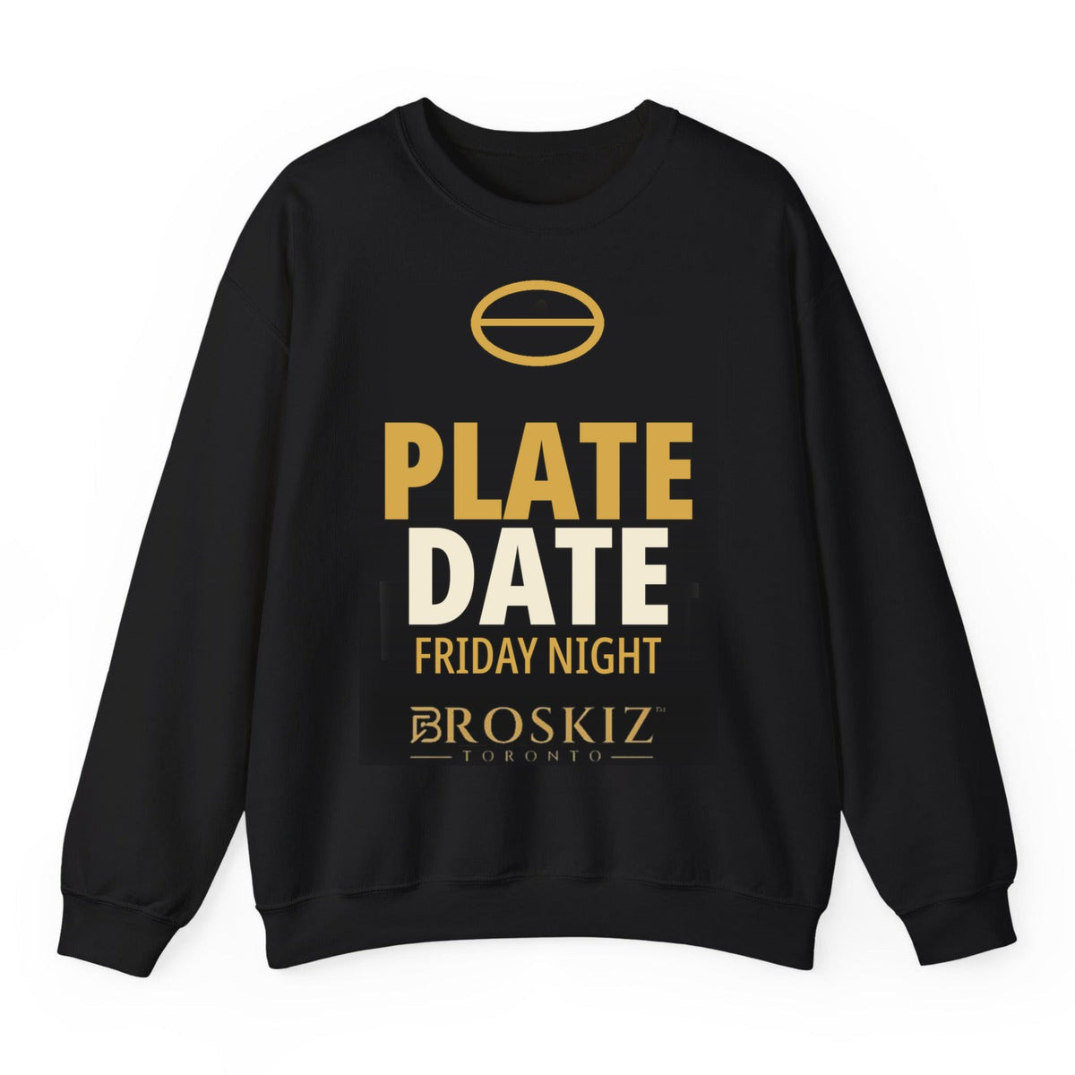 Plate Date Crewneck - Black