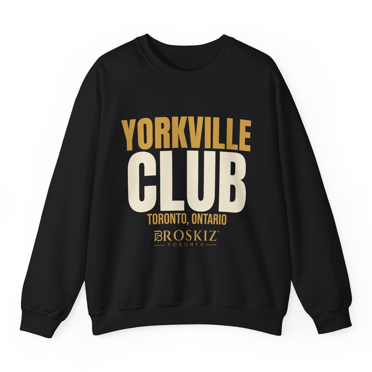 Yorkville Crewneck - Black flat mockup
