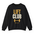 Lift Club Crewneck - Black flat mockup