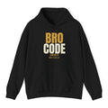 Bro Code Hoodie - Black flat mockup