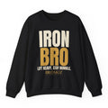 Iron Bro Crewneck - Black flat mockup