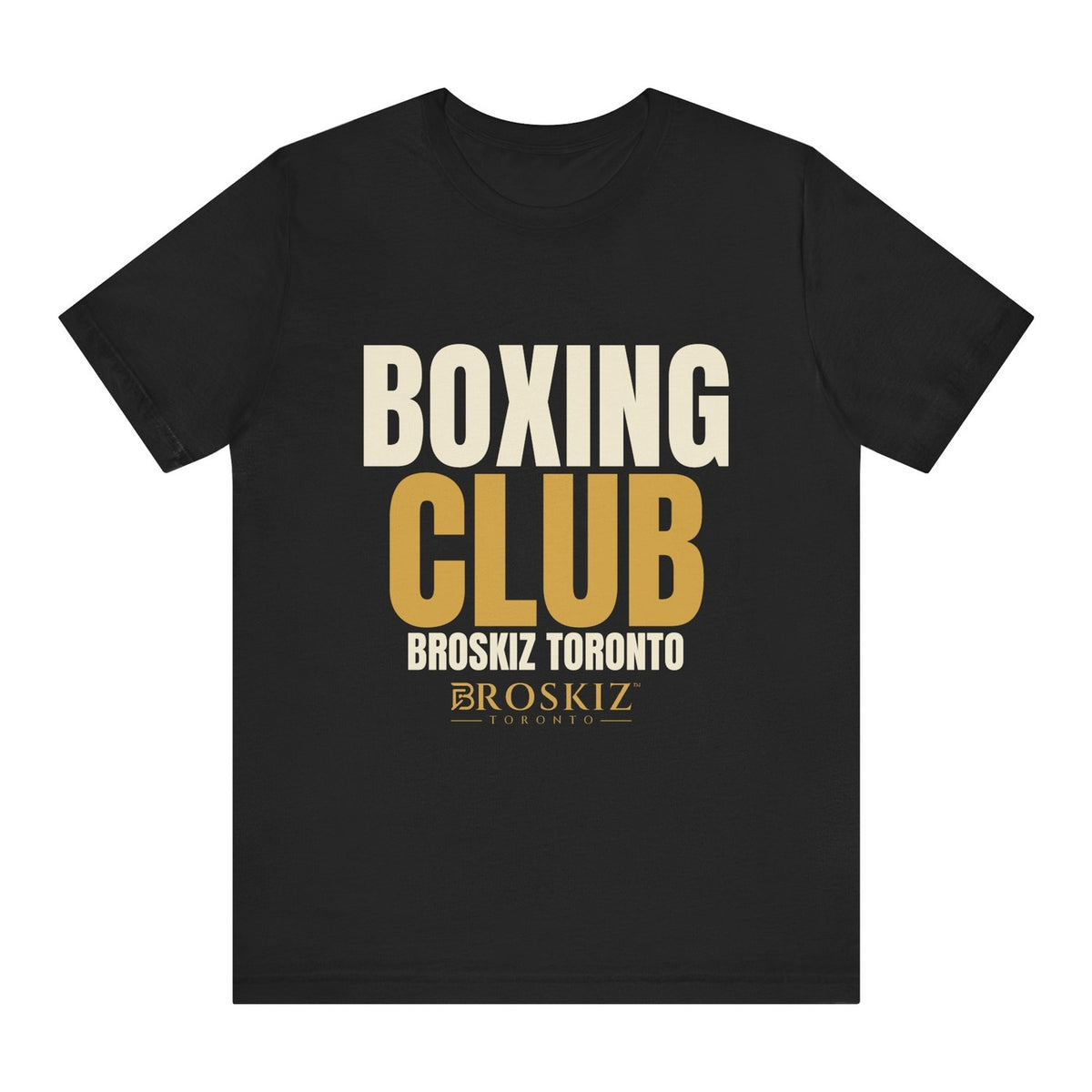 Bro Boxing Club Tee - Black flat mockup