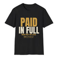 Paid In Full Tee - Black flat mockup