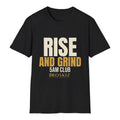 Rise And Grind Tee - Black flat mockup
