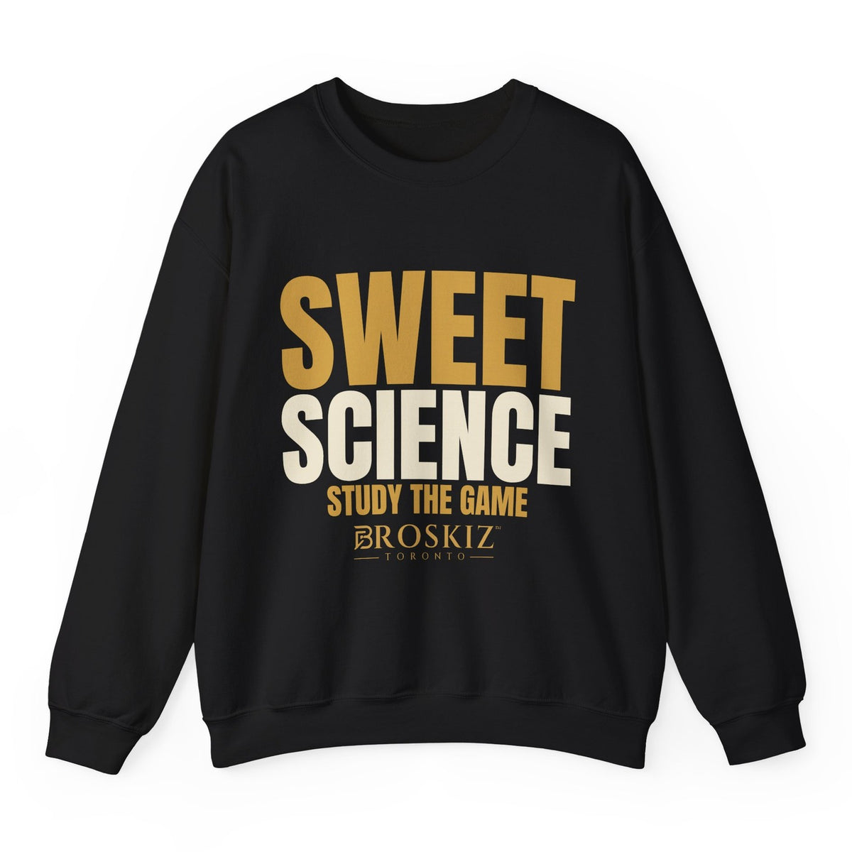 Sweet Science Crewneck - Black flat mockup