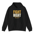 Fight Night Hoodie - Black flat mockup
